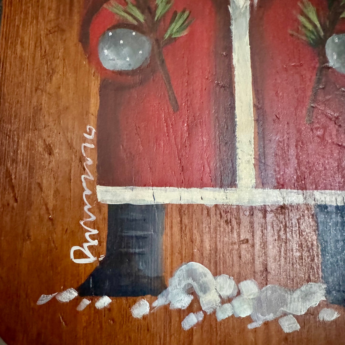 Ann Sweeney Bread Board  - Snowball Santa