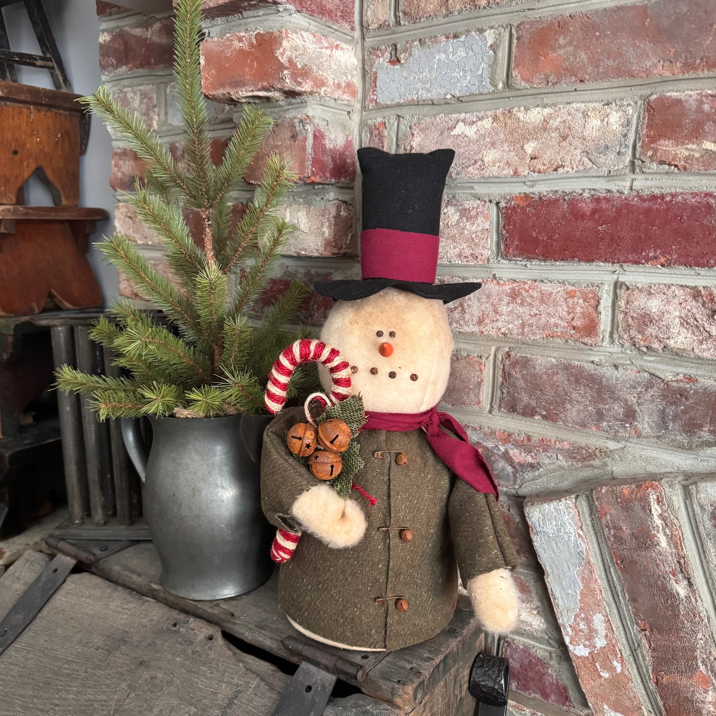 Raggedy Junction  - Candy Cane Snowman