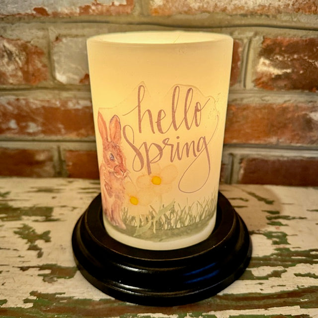 Candle Sleeve - Hello Spring