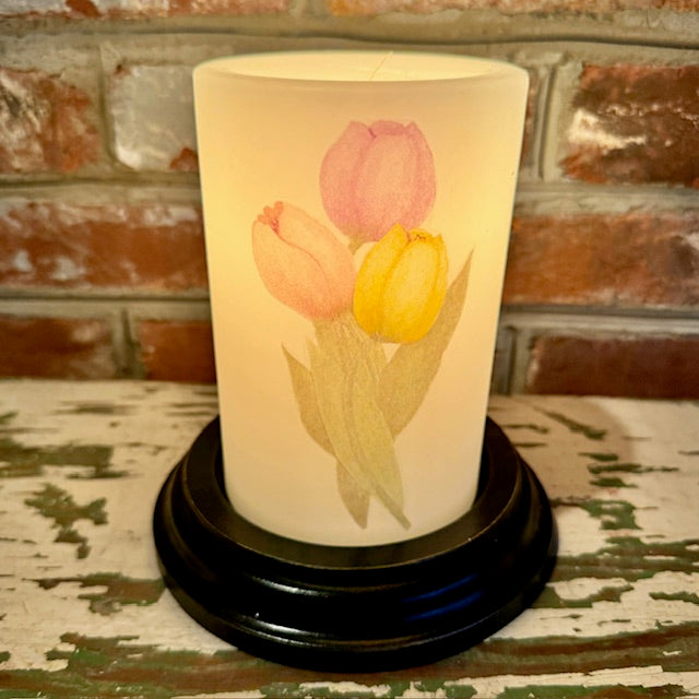 Candle Sleeve - Tulip Bunch