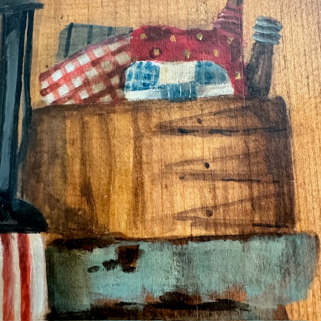Ann Sweeney Bread Board - Red White and Blue