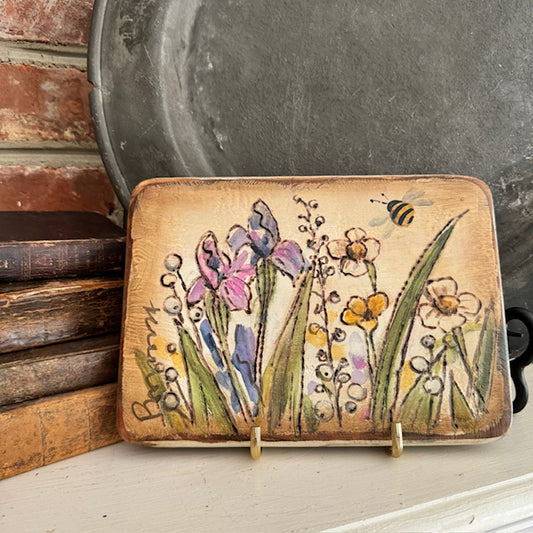 Ann Sweeney Bread Board - Flower Garden