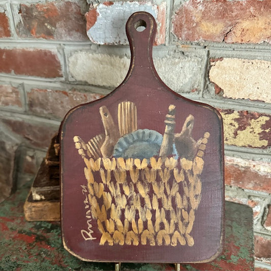 Ann Sweeney Bread Board - Woven Basket