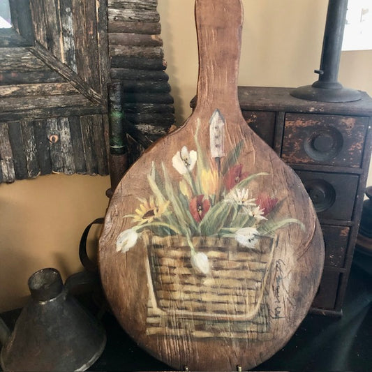 Ann Sweeney Bread Board - Floral Picnic Basket