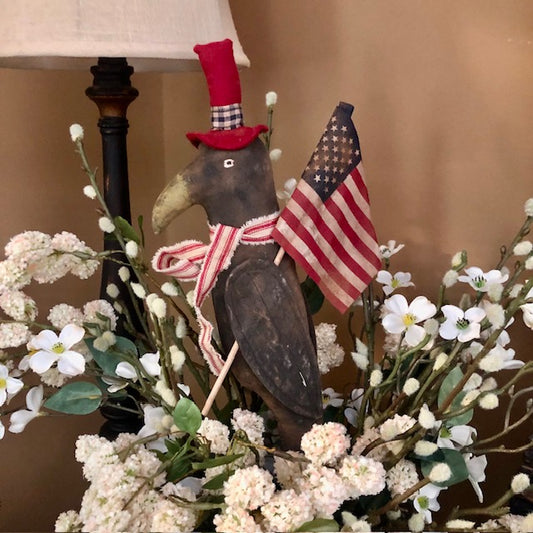 Olde Time Santas - Patriotic Crow