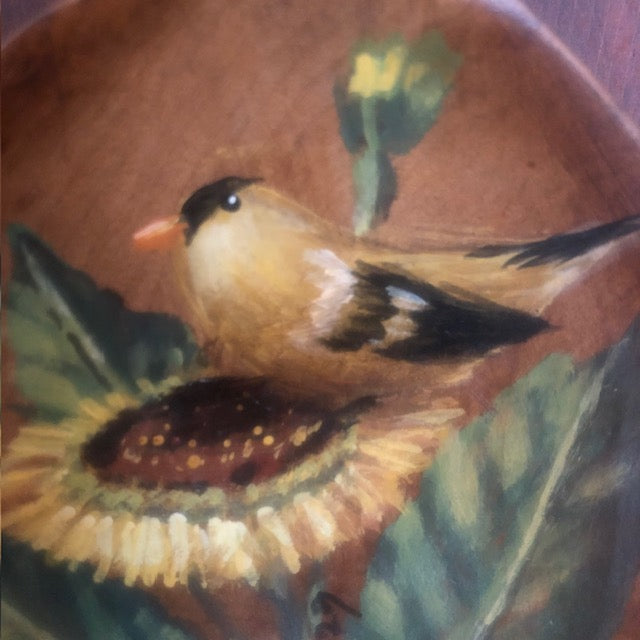 Ann Sweeney Butter Paddle - Sunflower Chickadee