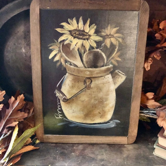 Ann Sweeney - School Slate - Sunflowers