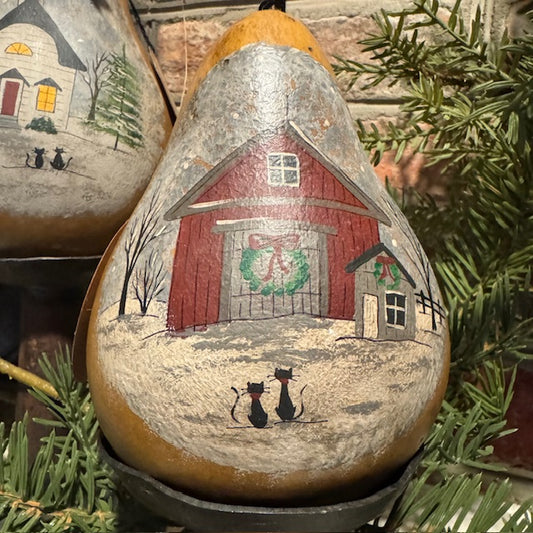 The Mule Barn - Bomber Gourd - Country Christmas