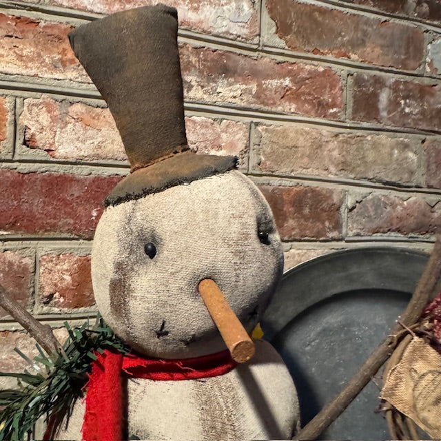 Dawn Stake - Twig Wreath Snowman