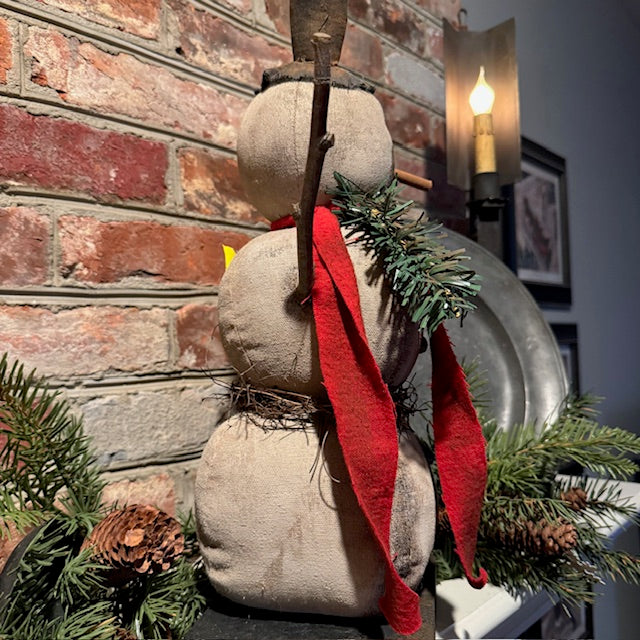 Dawn Stake - Twig Wreath Snowman