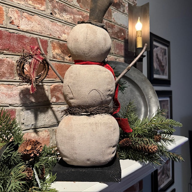 Dawn Stake - Twig Wreath Snowman