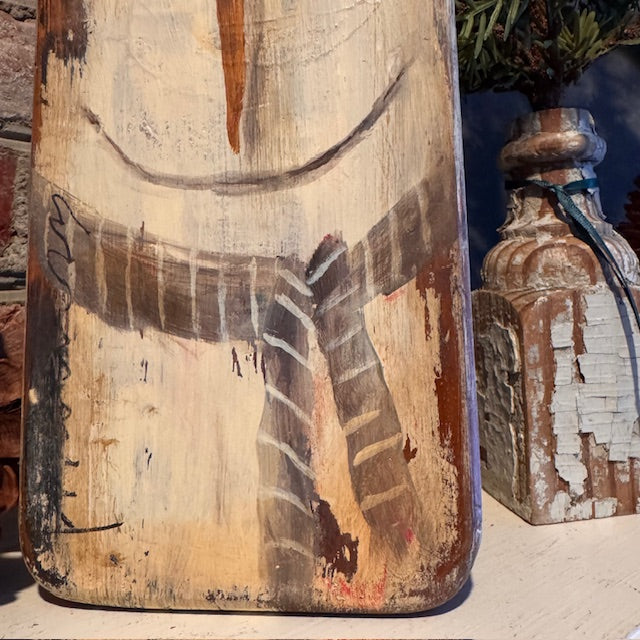 Ann Sweeney Bread Board - 2 Sided Snowman & Pumpkin