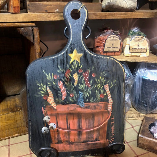 Ann Sweeney Bread Board - Holiday Sugar Bucket