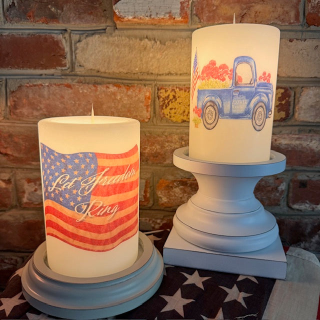 Candle Sleeve - Americana Truck