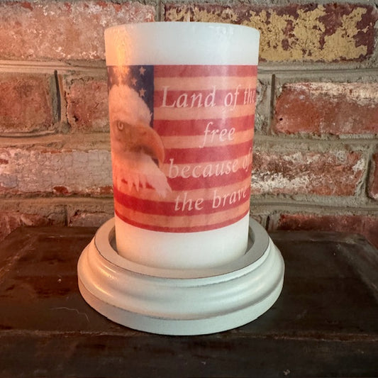 Candle Sleeve - Because Of The Brave