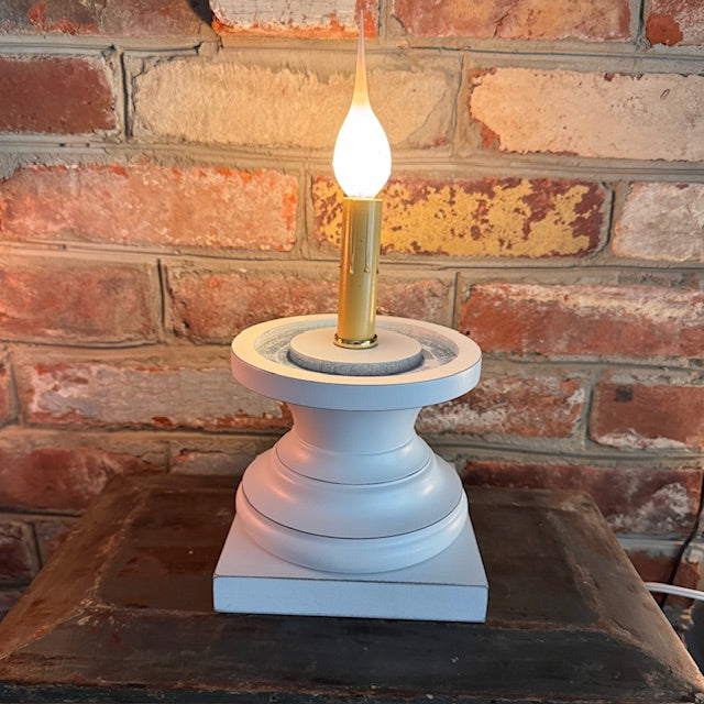 Candle Sleeve Base - Pedestal - Creamy White
