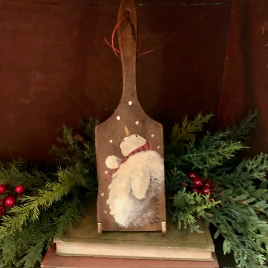 Ann Sweeney Butter Paddle - Snowman Wonder