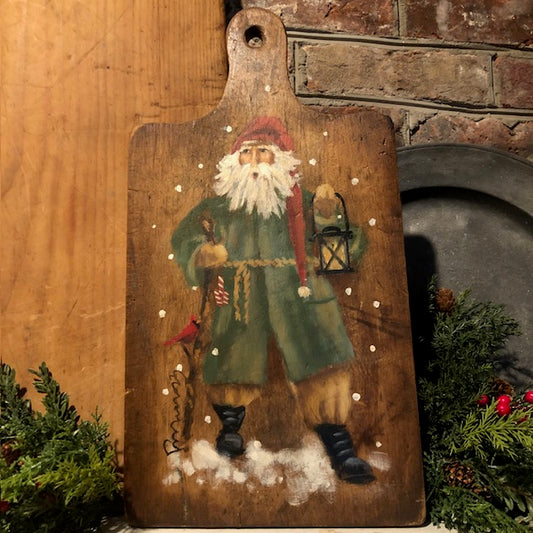 Ann Sweeney Bread Board - Green Lantern Santa