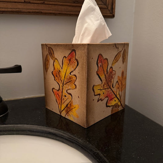 Tissue Box - Fall Leaves