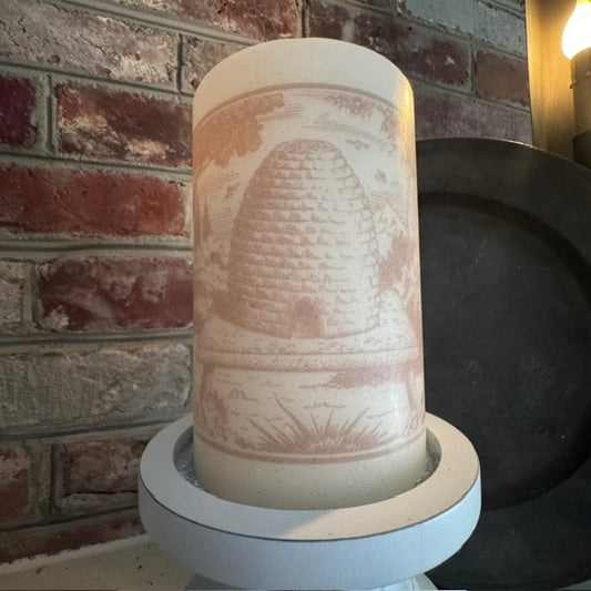 Candle Sleeve - Bee Skep Silhouette