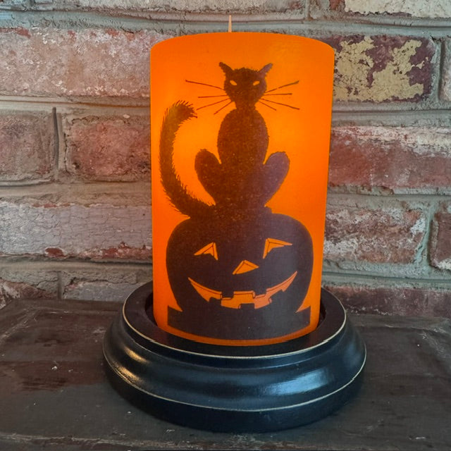 Candle Sleeve - Black Cat Jack
