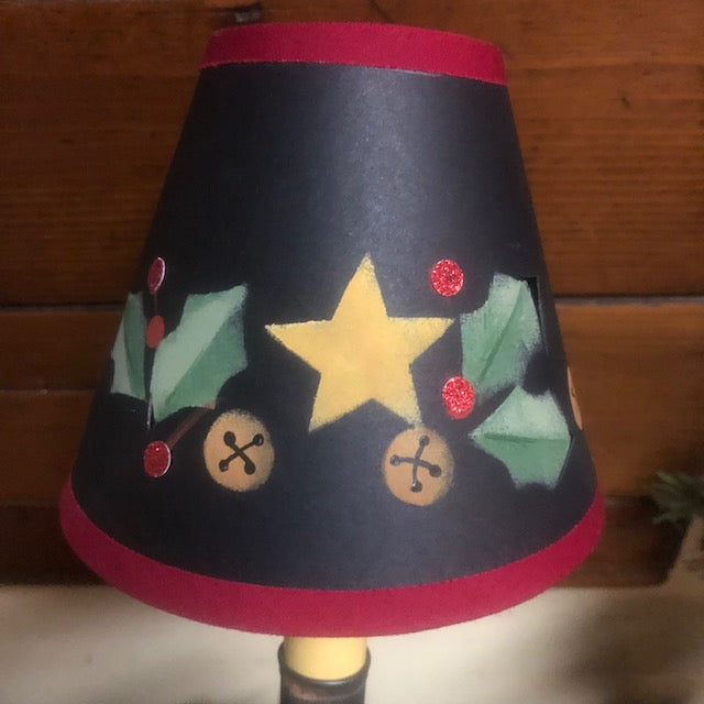 Lamp Shade - Holly and Stars