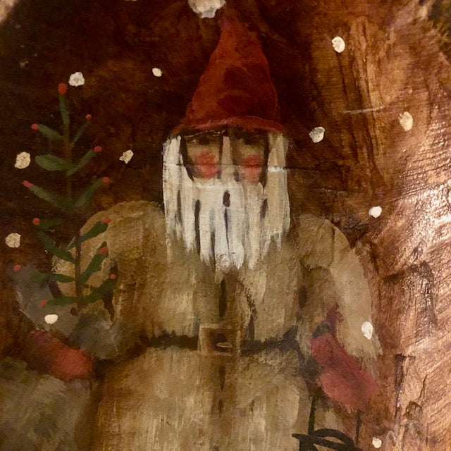 Ann Sweeney - Bowl - Folk Art Santa
