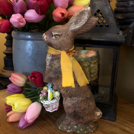 Krisnick - Chalkware Basket Bunny