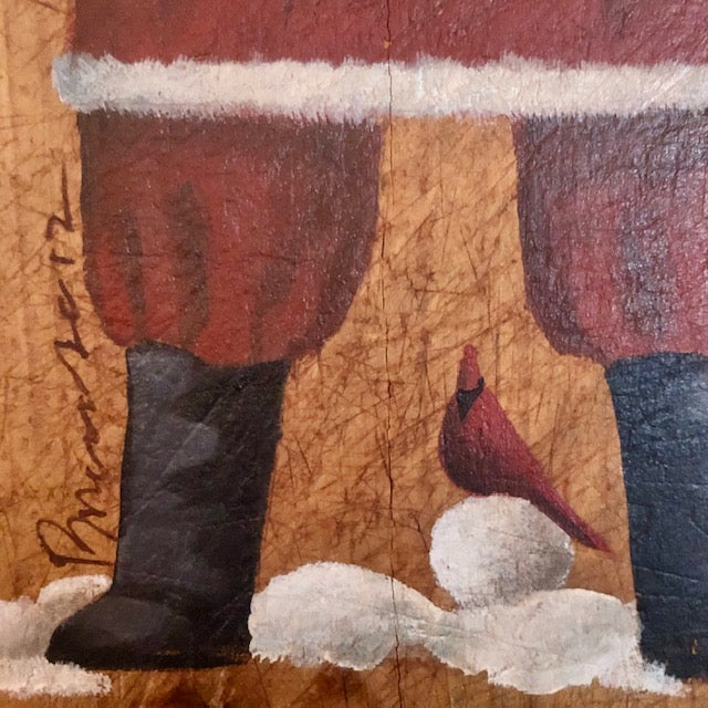 Ann Sweeney Bread Board - Snowball Santa
