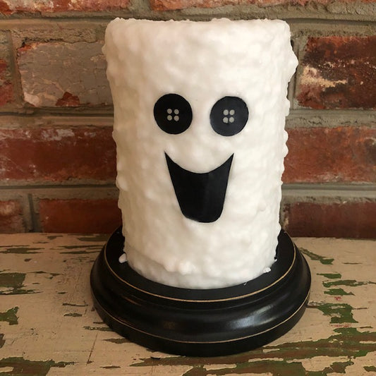 Candle Sleeve - Carved Ghost