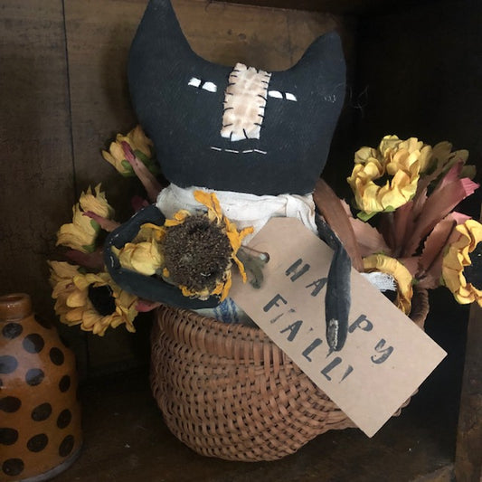 Buttermilk Cottage - Grain Sack Cat