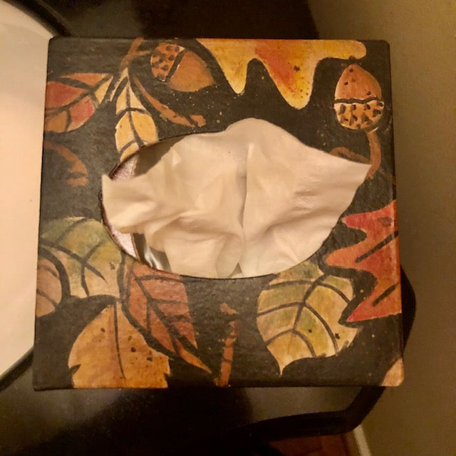 Tissue Box - Fall Leaves