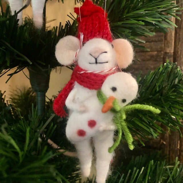 Ornament - Snowman Mouse – Personally Yours