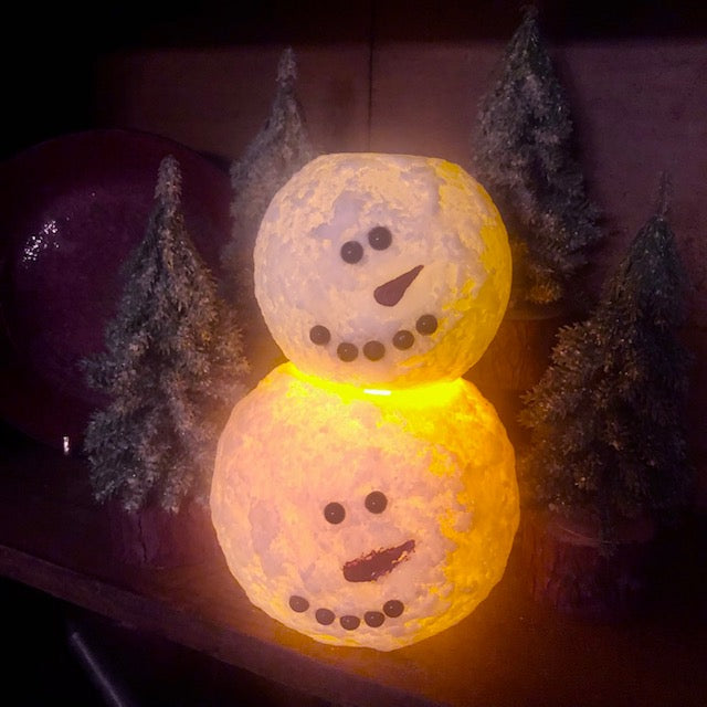 Candle - Snowman Snowball