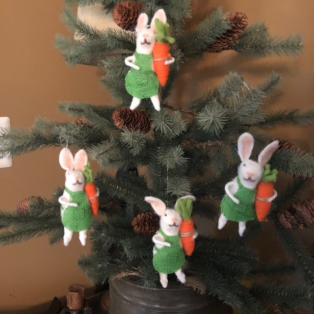 Ornament - Carrot Bunny