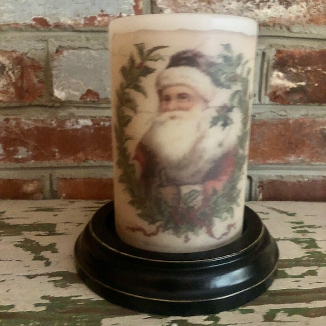 Candle Sleeve - Vintage Santa