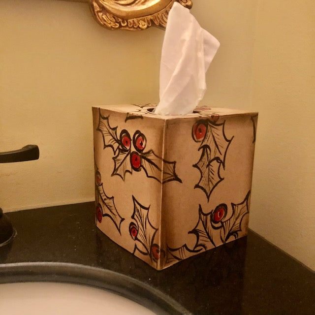 Tissue Box - Holly