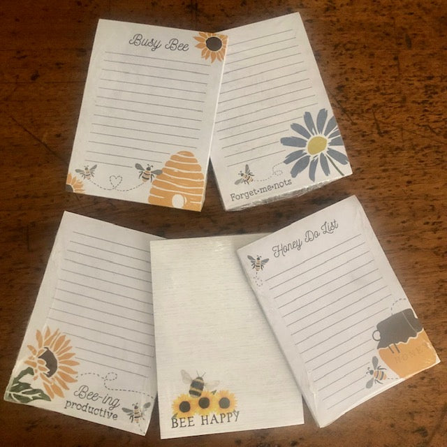 Stationery - Bee Notepads