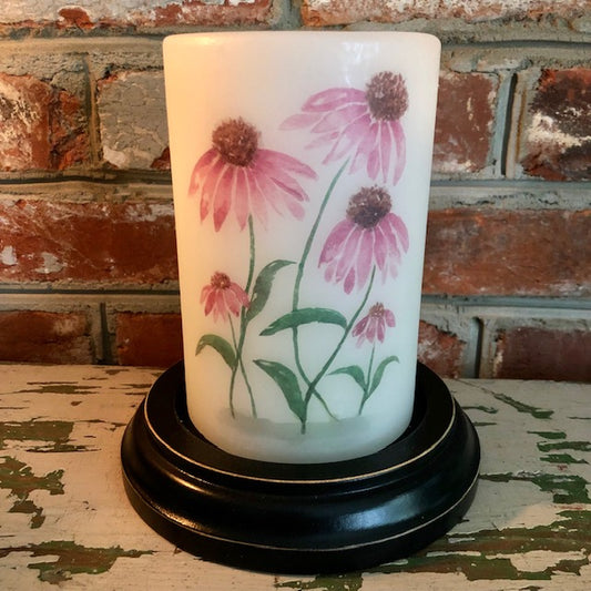 Candle Sleeve - Cone Flowers