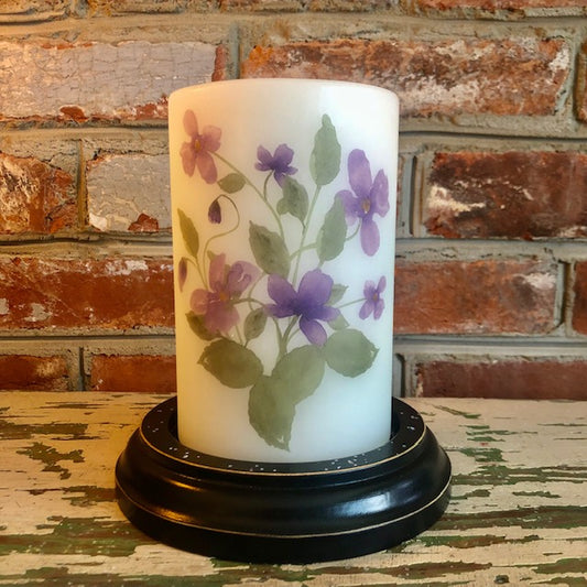 Candle Sleeve - Violets