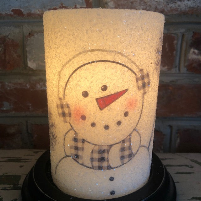 Candle Sleeve - Snowman